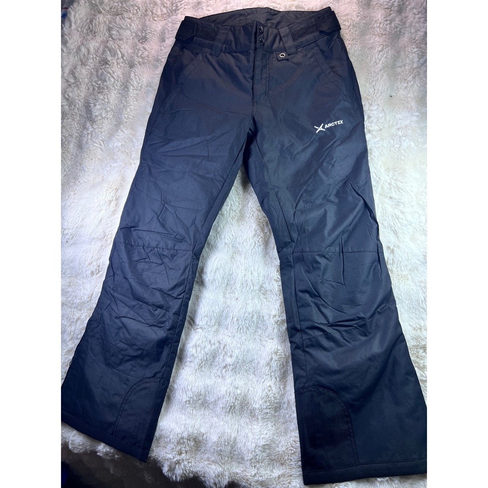 Arctix Womens Black Insulated Snow Pants Medium 31L Ski Snowboard Trousers. A28